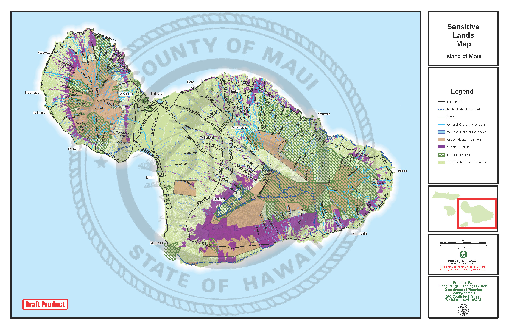 Sensitive Lands GPAC Map