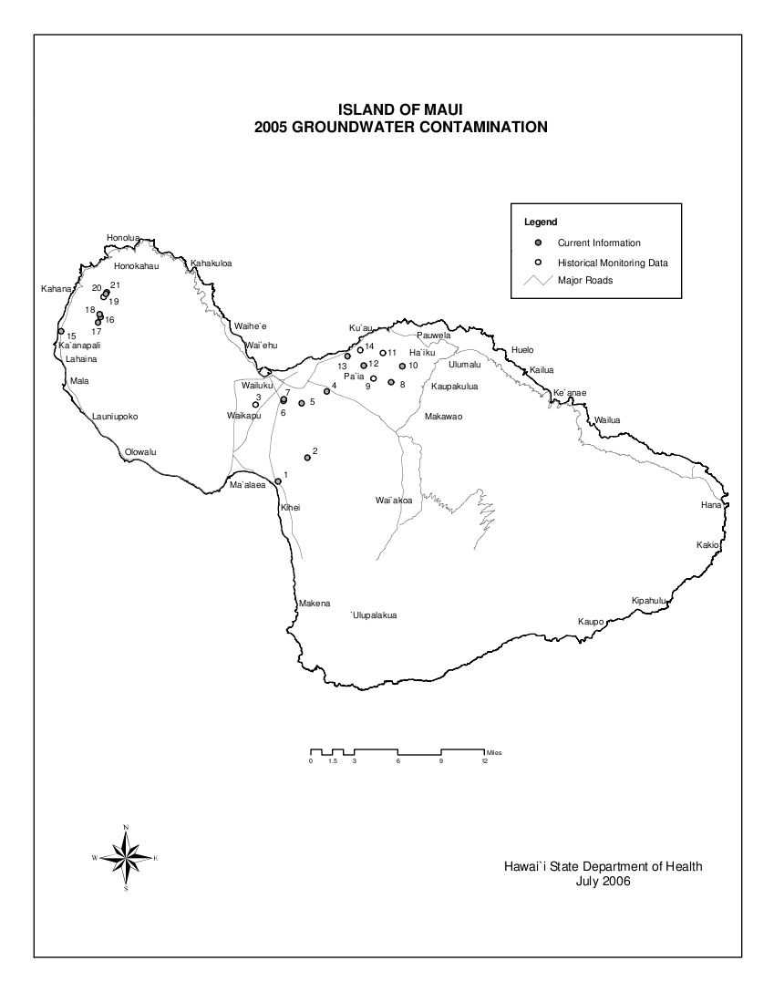 Contaminated Wells On Maui